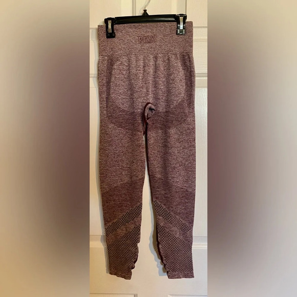 Victoria Secret PINK Seamless Leggings Small Purple - Picture 3 of 6